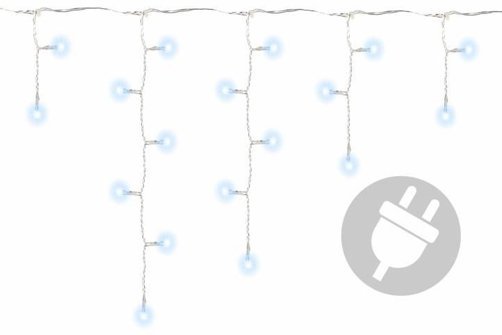 Świąteczny świetlny deszcz - 2,7 m, 72 LED, zimna biel